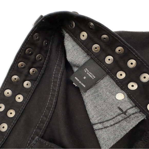 Vintage London Jean black straight leg jeans size six. - Picture 6 of 8